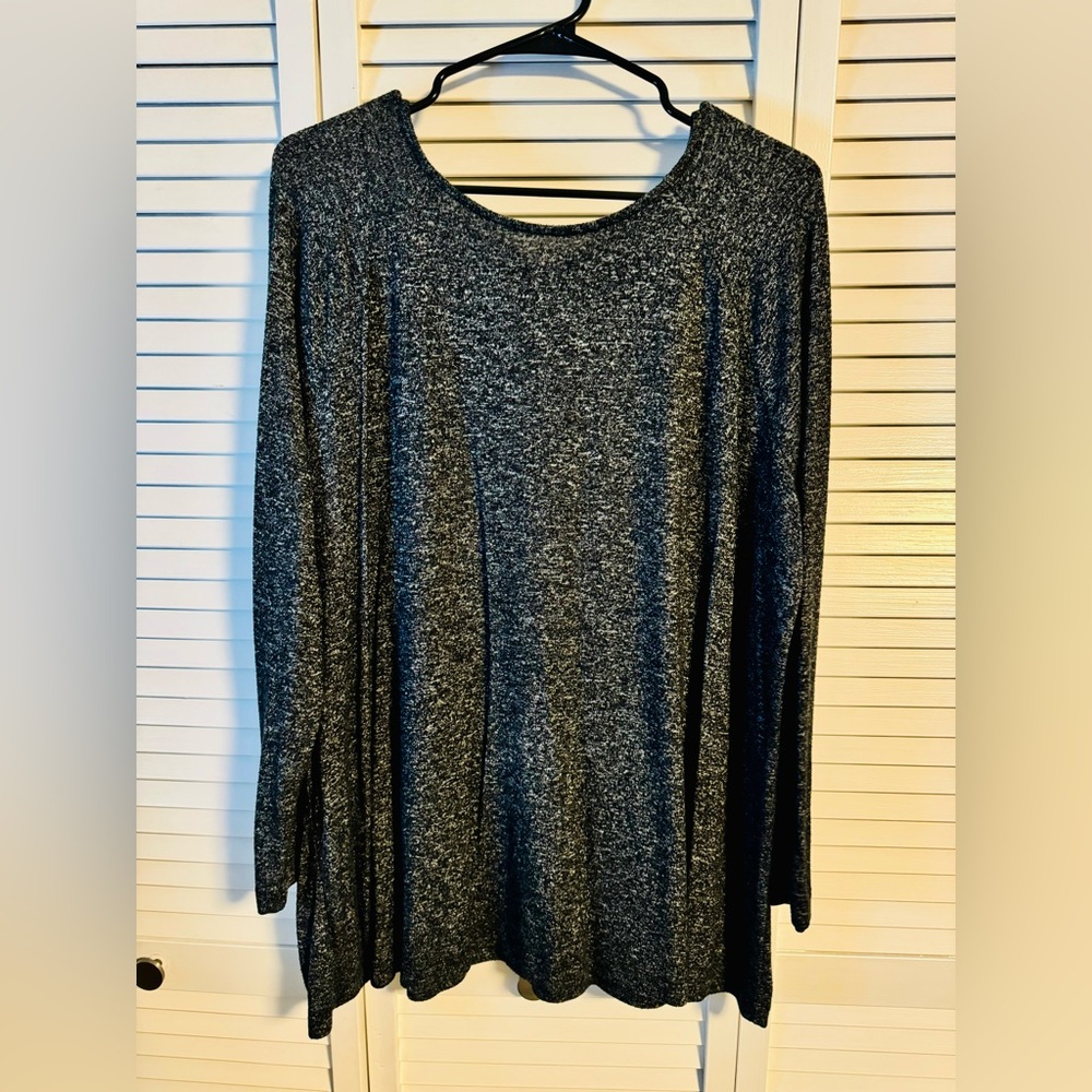 LOFT PLUS Space Dye Marled Tie Back Sweater Size 16/18